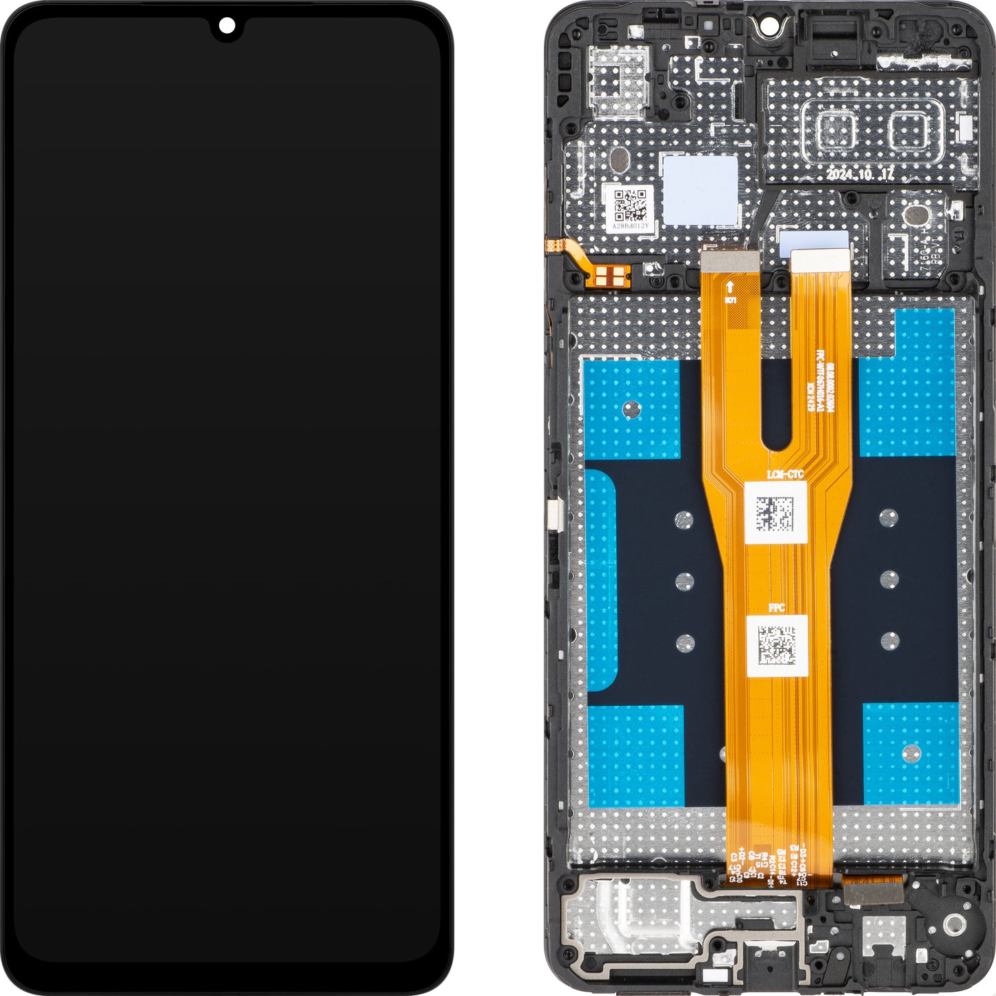 Samsung Galaxy A06 A065 Display with Touchscreen, with Frame, Black, Service Pack GH81-26440A