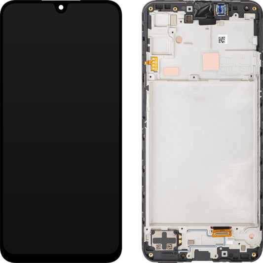 Érintőképernyő kijelző Samsung Galaxy A16 4G A165 érintőképernyő, kerettel, fekete, szervizcsomag GH82-36253A 