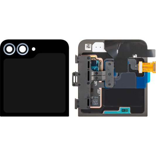 Samsung Galaxy Z Flip6 F741 kijelző érintőképernyővel, Külső Alkatrész, Kék, Szervizcsomag GH97-30012C