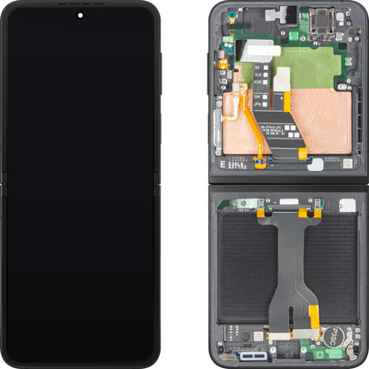 Samsung Galaxy Z Flip6 F741 Touchscreen Display, with Frame, Sub Inner, Black (Crafted Black), Service Pack GH82-35014E