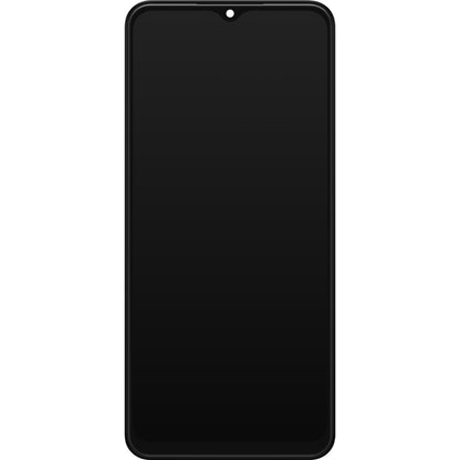 Samsung Galaxy A13 A135 érintőképernyős kijelző, kerettel, fekete, Swap GH82-28508A