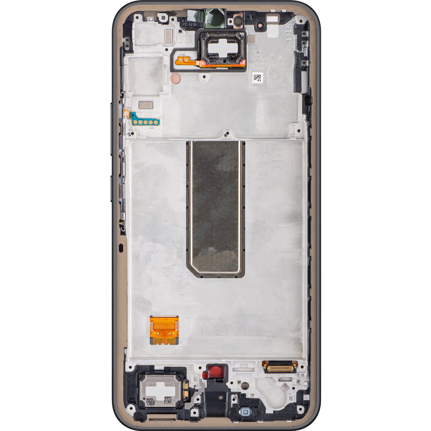 Érintőképernyős kijelző Samsung Galaxy A34 A346, kerettel, fekete (grafit), szervizcsomag GH82-31200A