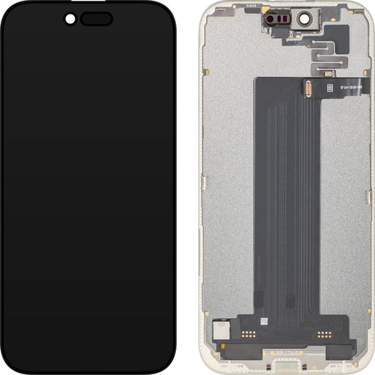 Érintőképernyős kijelző és fényközelségérzékelő MP kompatibilis az Apple iPhone 17 Air készülékkel, kerettel, OLED FHD 120Hz diagnosztikai szoftververzió, fekete