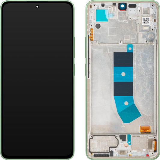 Xiaomi Redmi Note 13 4G érintőképernyős kijelző, kerettel, Zöld (Mint Green), Service Pack 56000300N700