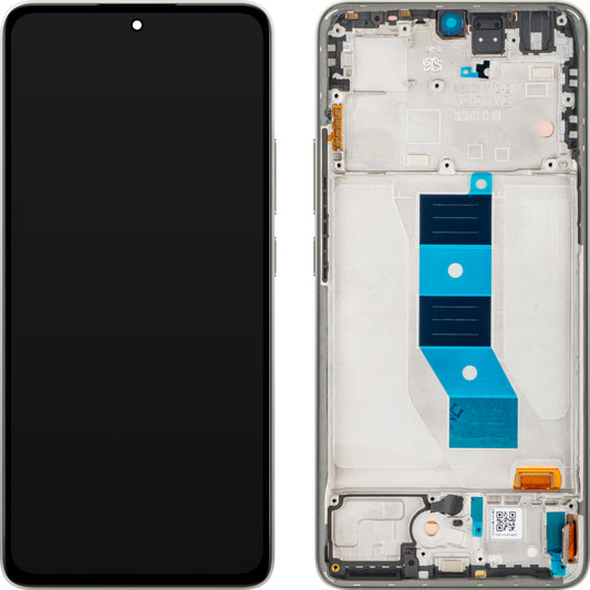 Xiaomi Poco M7 Pro 5G érintőképernyős kijelző, kerettel, Szürke (Lunar Dust), Service Pack 5600070O17P00