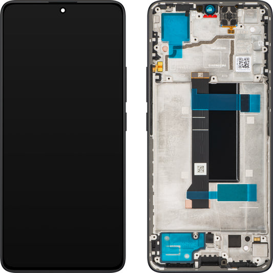 Xiaomi Poco X6 kijelző érintőképernyővel, kerettel, fekete, Service Pack 560003N16P00