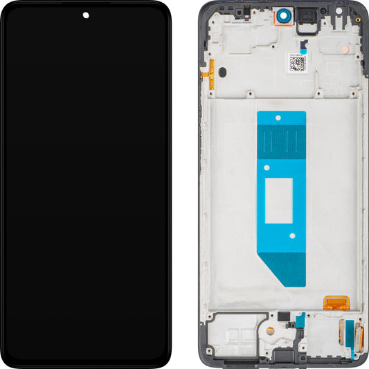 Xiaomi Redmi Note 14 4G érintőképernyős kijelző, kerettel, fekete, globális verzió, Service Pack 560001000O700