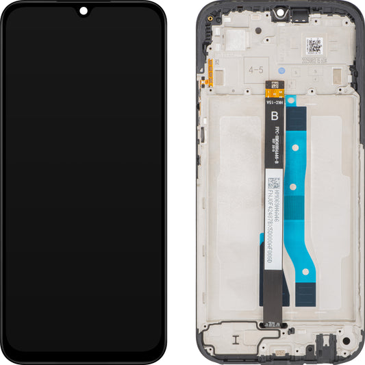 Xiaomi Poco C85 4G / Redmi 15C 4G kijelző érintőképernyővel, kerettel, Európai verzió, Fekete, Service Pack 560002P15AE00