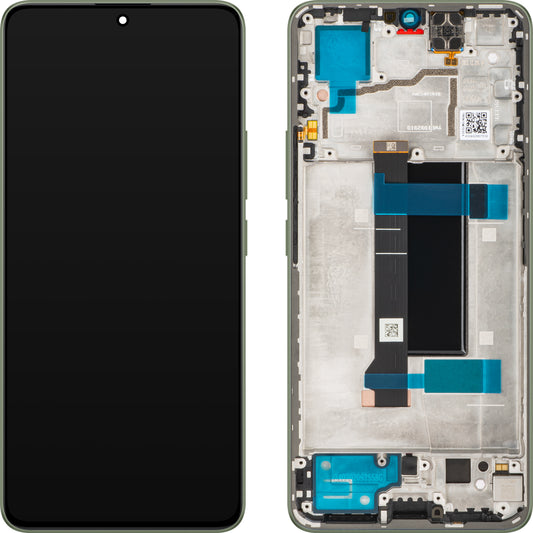 Xiaomi Redmi Note 13 Pro 5G érintőképernyős kijelző, kerettel, Zöld (Olive Green), Service Pack 56000300N1600