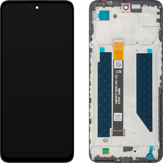 ZTE nubia Neo 2 érintőképernyős kijelző, kerettel, fekete, Service Pack 123437401079