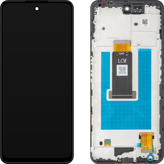 ZTE nubia Neo 3 érintőképernyős kijelző, kerettel, fekete, Service Pack 123449501100