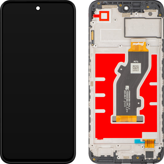 ZTE Blade V70 Design érintőképernyős kijelző, kerettel, fekete, Service Pack 80800520973