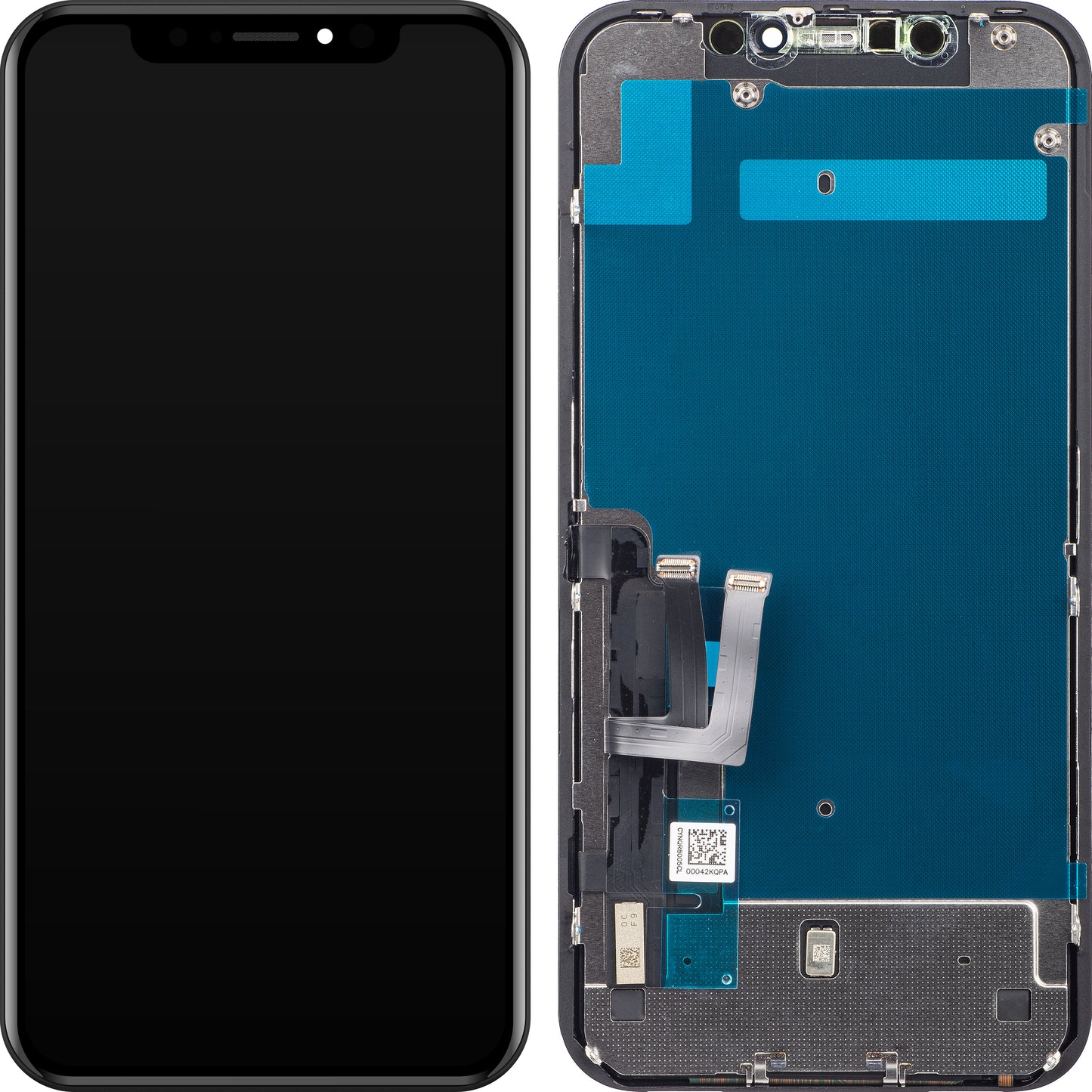 ZY érintőképernyő kijelző Apple iPhone 11 készülékhez, kerettel, LCD In-Cell IC mozgatható, Fekete 