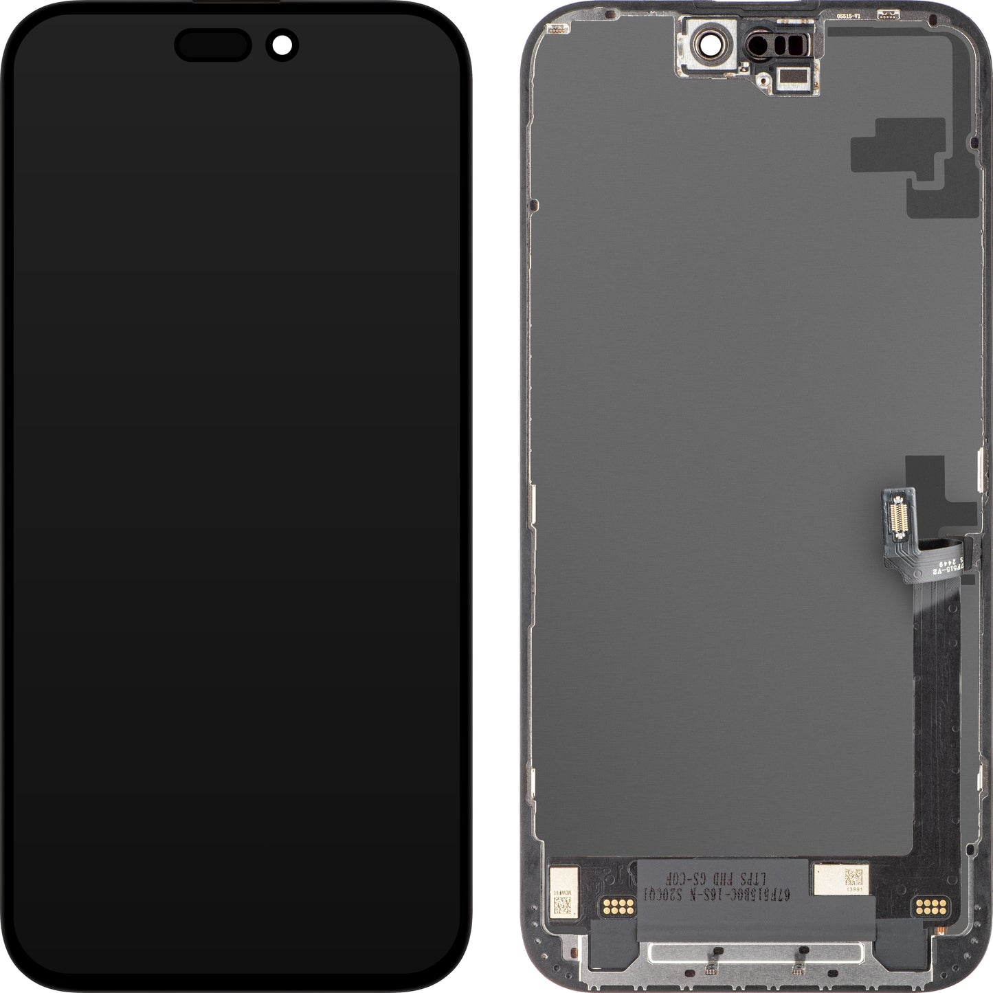 ZY Touchscreen Display for Apple iPhone 16 Plus, with Frame, Movable In-Cell IC LCD Version, Black