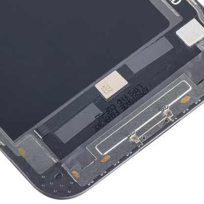 ZY érintőképernyő kijelző Apple iPhone 12 Pro Max készülékhez, kerettel, In-Cell IC mozgatható LCD változat, fekete 