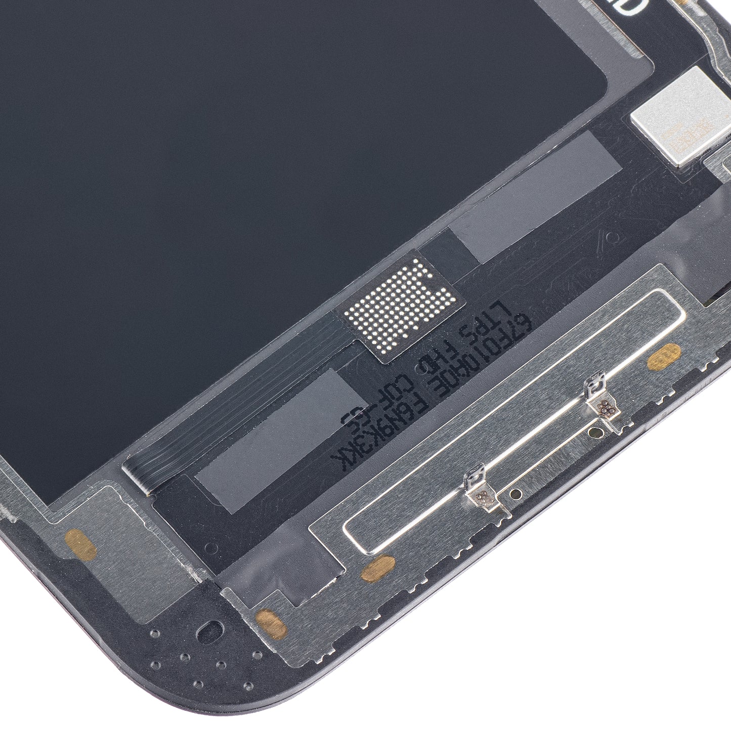 ZY érintőképernyő kijelző Apple iPhone 12 Pro Max készülékhez, kerettel, In-Cell IC mozgatható LCD változat, fekete 