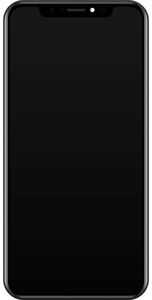 JK érintőképernyő kijelző Apple iPhone 11 Pro készülékhez, kerettel, In-Cell LCD változat, fekete