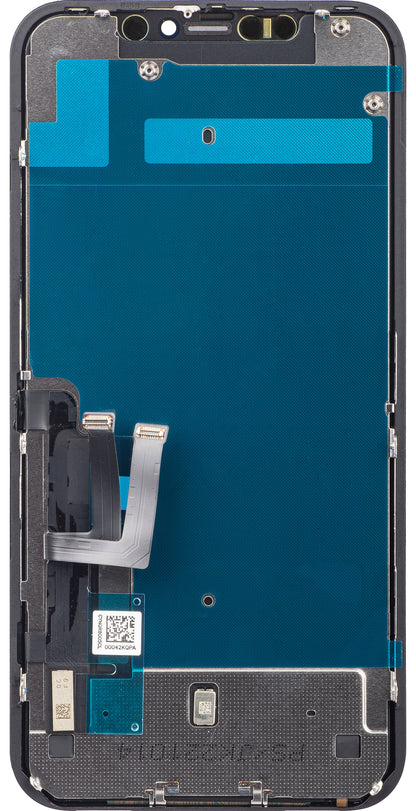 JK Érintőképernyő kijelző Apple iPhone 11 készülékhez, kerettel, In-Cell LCD verzió, fekete