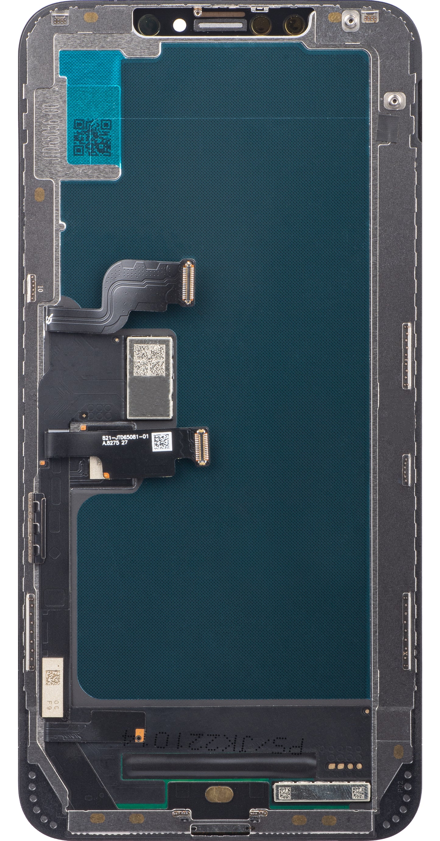 Érintőképernyő JK az Apple iPhone XS Max készülékhez, kerettel, In-Cell LCD változat, fekete