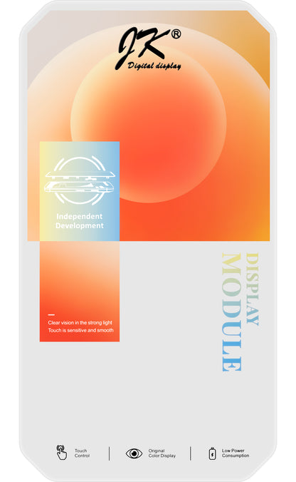 Érintőképernyő JK az Apple iPhone XS Max készülékhez, kerettel, In-Cell LCD változat, fekete