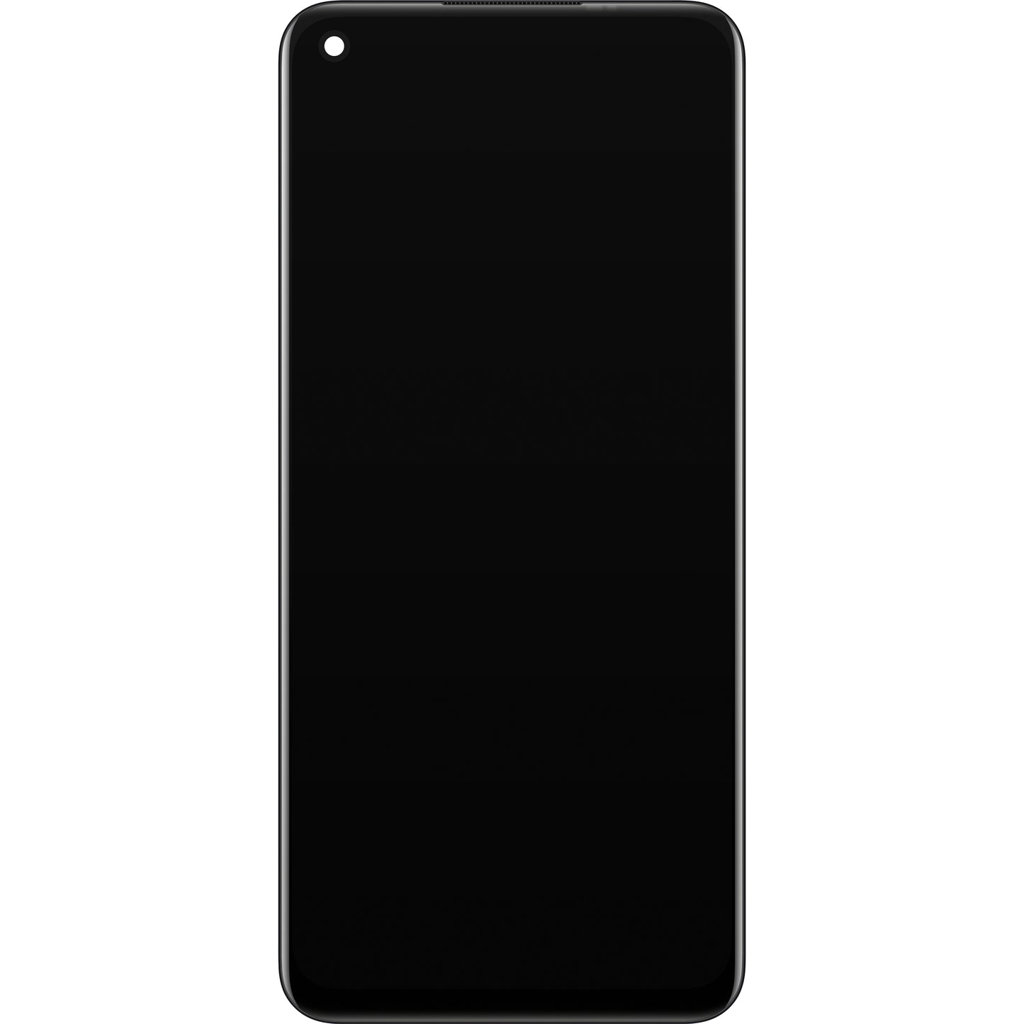 Realme 7 5G érintőképernyős kijelző Realme 7 5G, kerettel, fekete, szervizcsomag 490474747