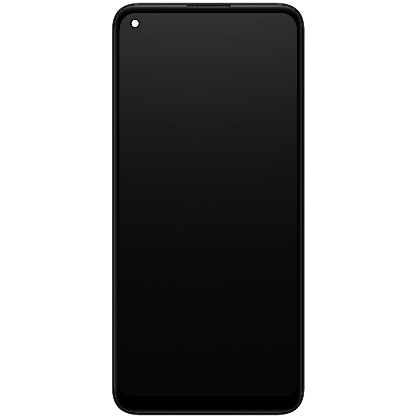 Érintőképernyős kijelző Samsung Galaxy A11 A115, kerettel, fekete, szervizcsomag GH81-18760A