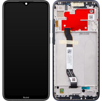 Xiaomi Redmi Note 8T kijelző érintőképernyővel, kerettel, fekete, Service Pack 5600040C3X00
