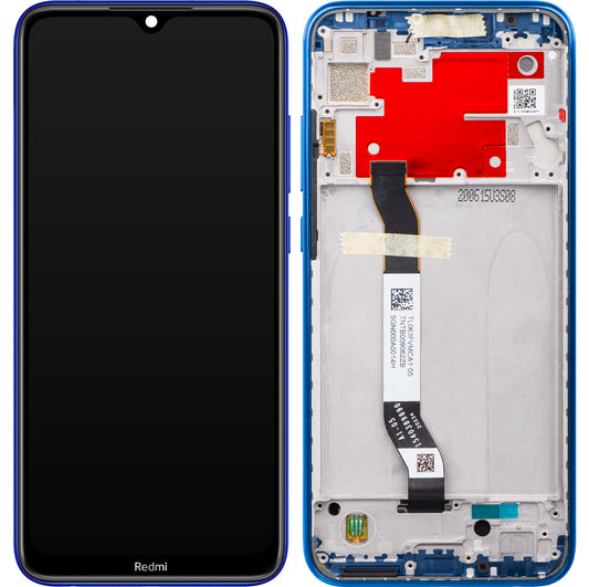 Xiaomi Redmi Note 8T kijelző érintőképernyővel, kerettel, kék, Service Pack 5600030C3X00