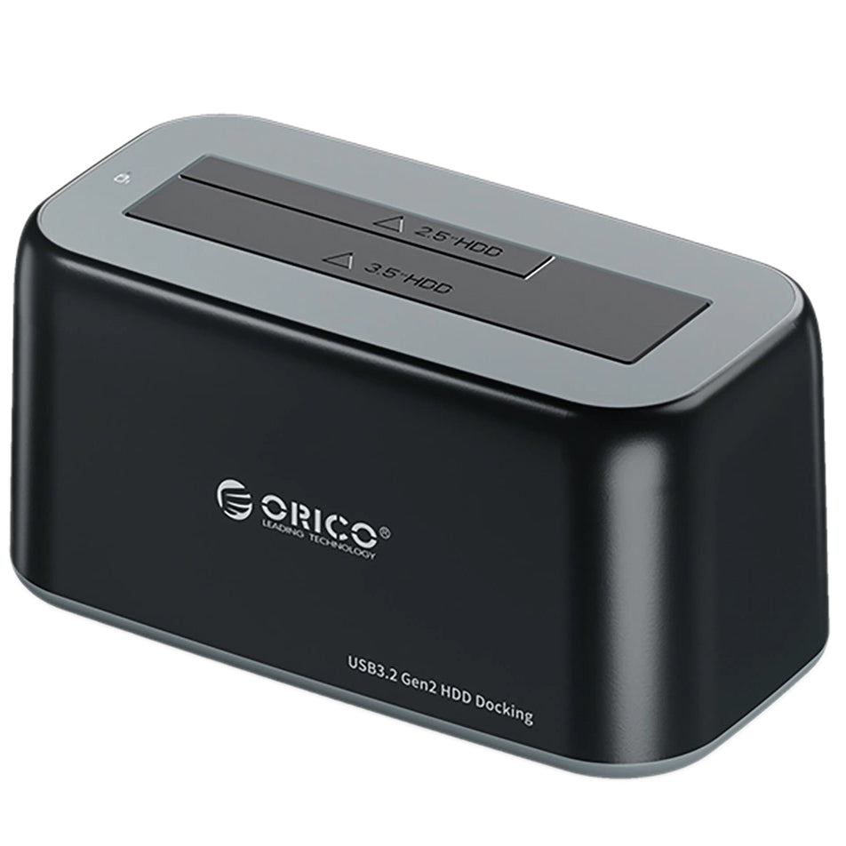 Orico 6819C3 1-meghajtós dokkolóállomás HDD / SSD SATA 2,5 hüvelyk / 3,5 hüvelyk számára, fekete
