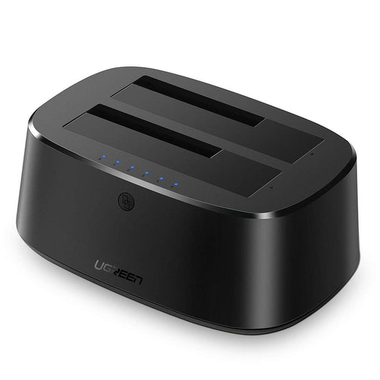 UGREEN CM198 (50857) dokkoló állomás HDD / SSD SATA 2,5 hüvelyk / 3,5 hüvelyk, fekete