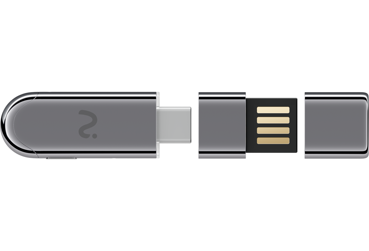 Viaim NoteKit AI felvevő dongle, USB-C / USB-A, szürke