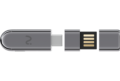 Viaim NoteKit AI felvevő dongle, USB-C / USB-A, szürke