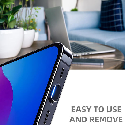 Techsuit AD1 porvédő dugó telefonhoz, USB-C, 4 darabos készlet, fekete