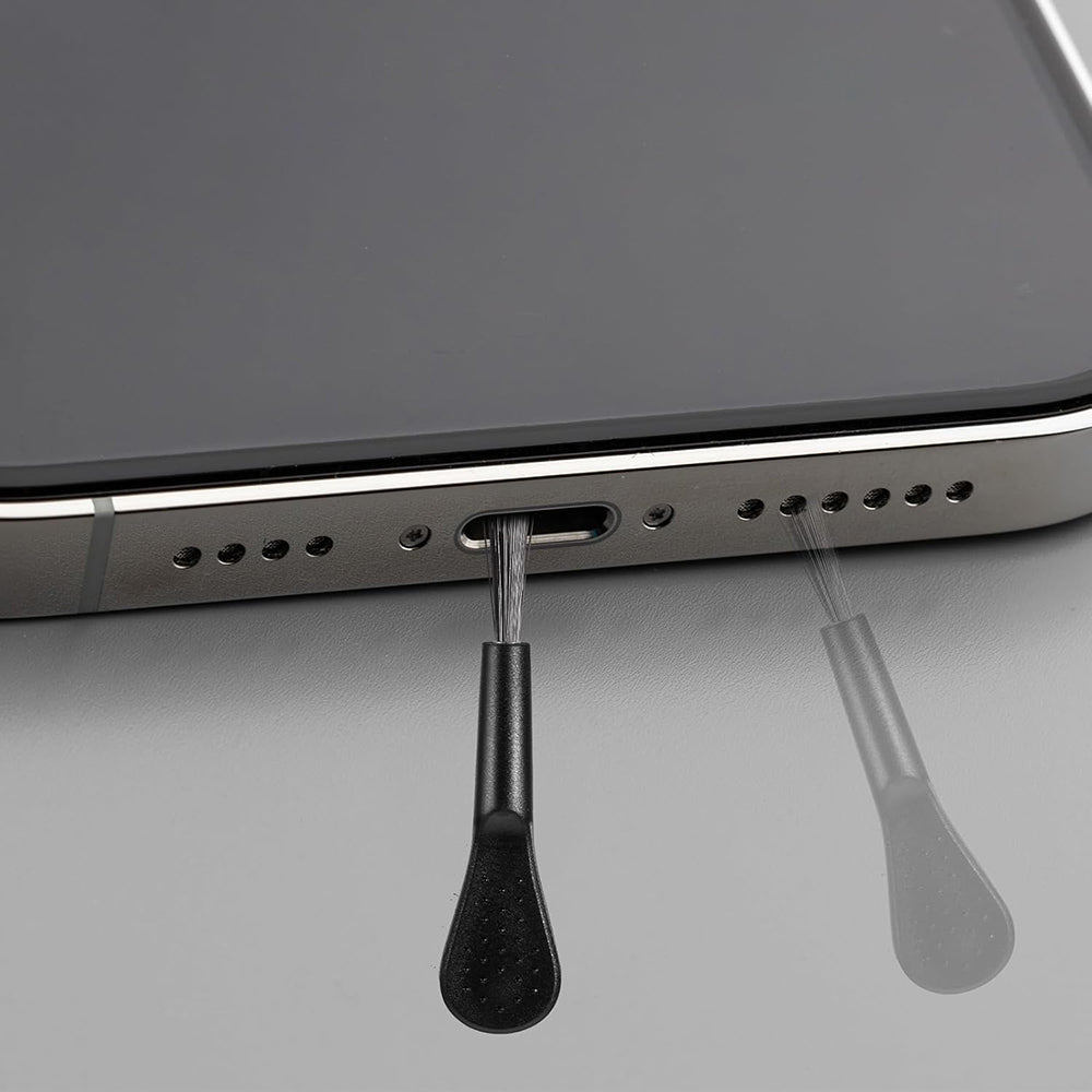 Techsuit AD1 porvédő dugó telefonhoz, USB-C, 4 darabos készlet, fekete