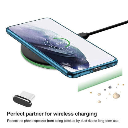 Techsuit AD1 porvédő dugó telefonhoz, USB-C, 4 darabos készlet, fekete