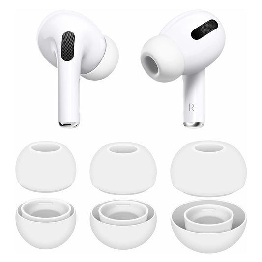 Techsuit ET2 füldugók Apple AirPods Pro 3-hoz, Méretek XS / S / L, Fehér