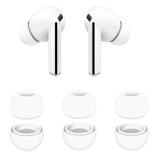 Techsuit ET3 füldugók Samsung Galaxy Buds3 Pro-hoz, Méretek: S / M / L, Fehér