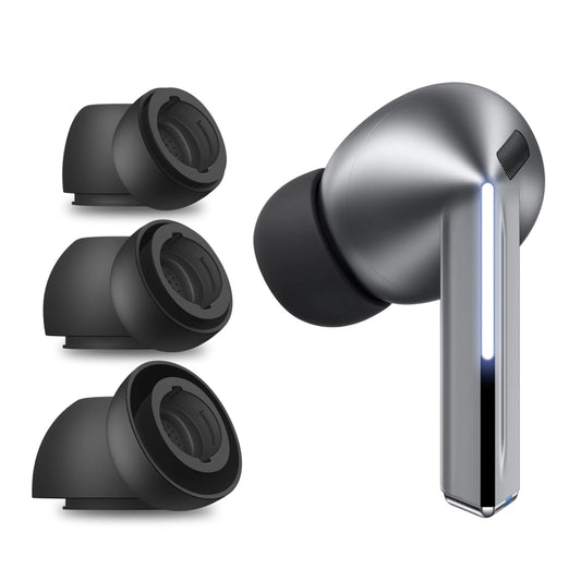Techsuit ET3 füldugók Samsung Galaxy Buds3 Pro-hoz, Méret S / M / L, Fekete