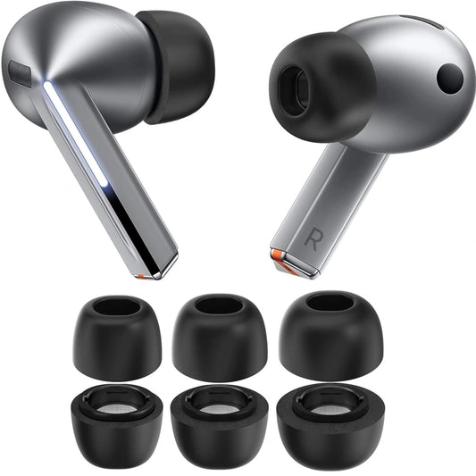 Techsuit ET3 füldugók Samsung Galaxy Buds3 Pro-hoz, Méret S / M / L, Fekete