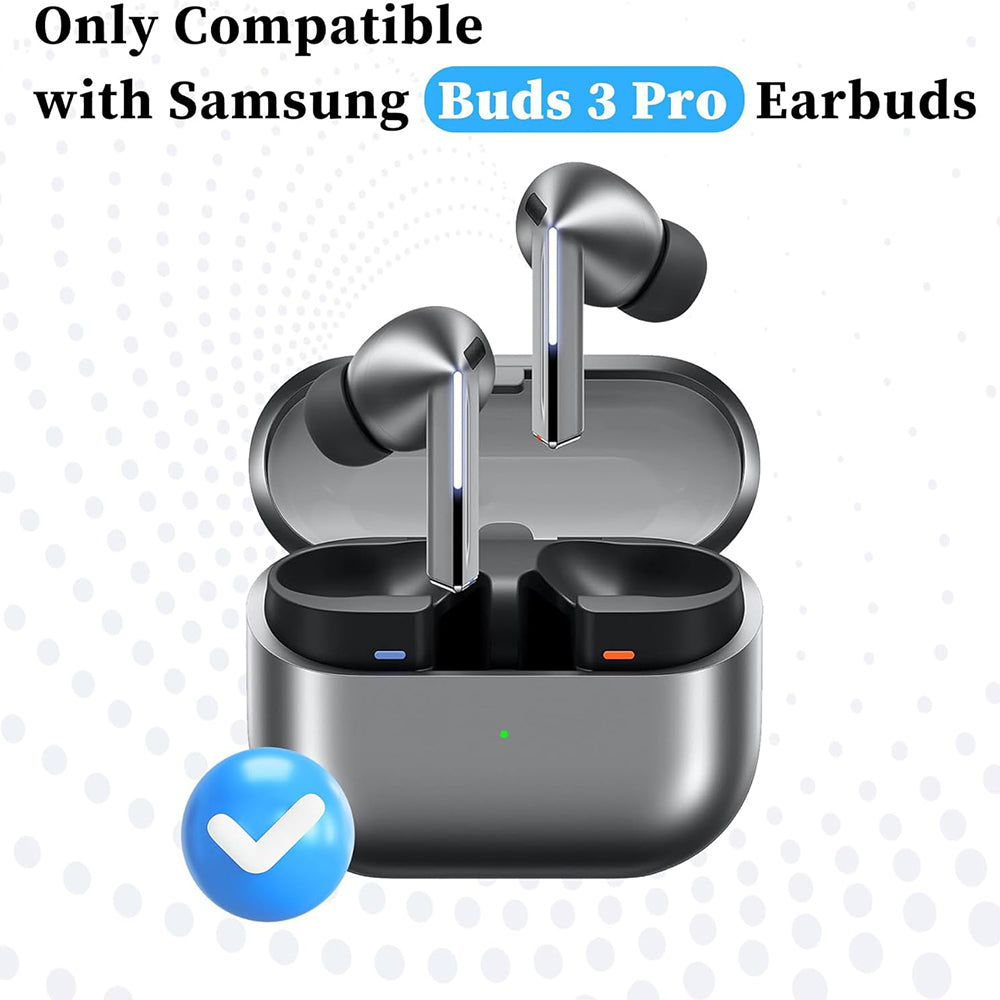 Techsuit ET3 füldugók Samsung Galaxy Buds3 Pro-hoz, Méret S / M / L, Fekete