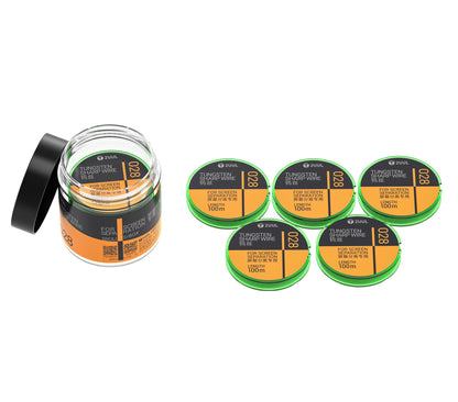 Wolfram huzal 2UUL WS-028, 0,028 mm, 100 m, 5 darabos készlet