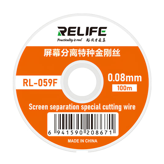 Molibdén huzal Relife RL-059F, 0,08 mm, 100 m