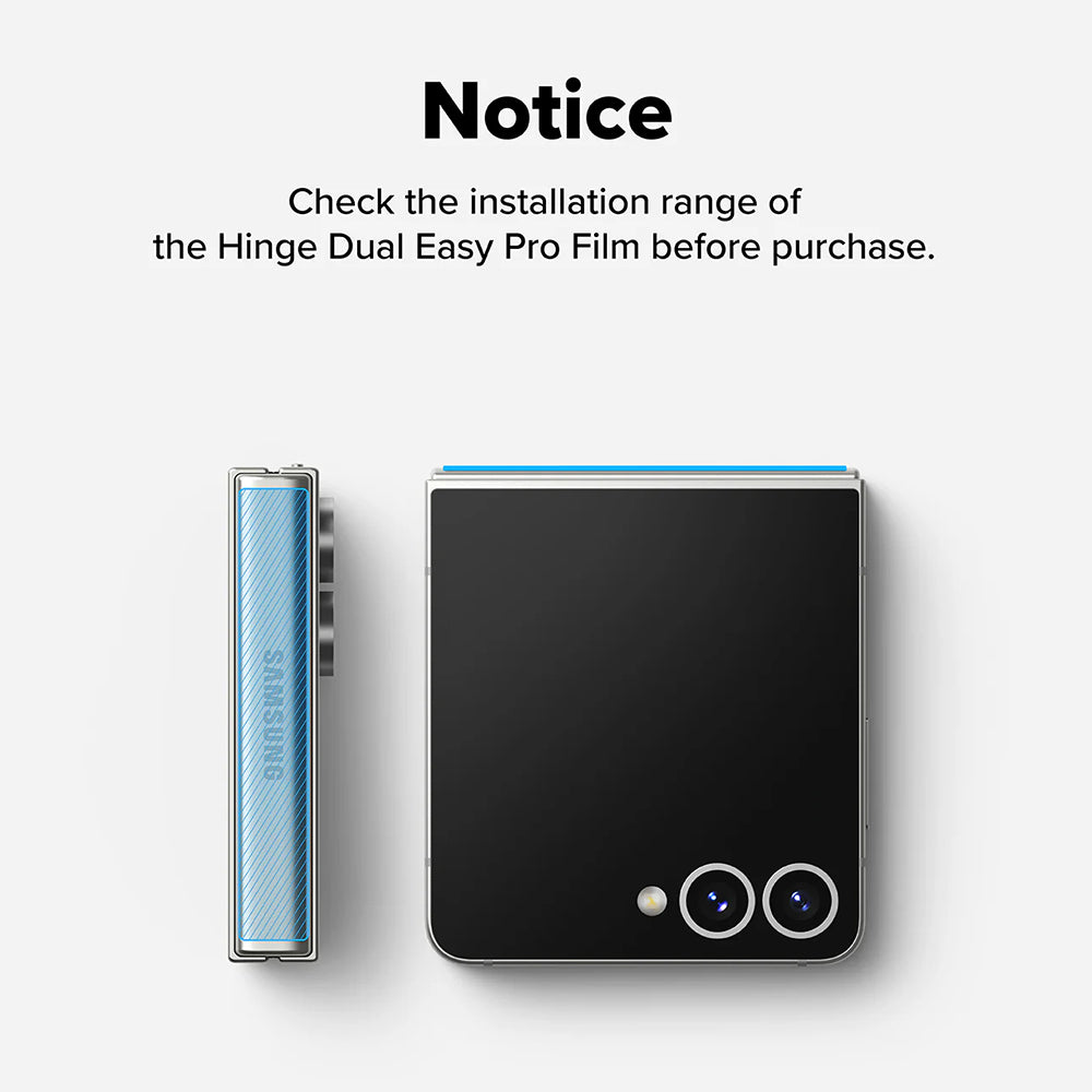 Ringke zsanéros védőfólia Samsung Galaxy Z Flip7 F766-hoz, műanyag, 2 darabos készlet