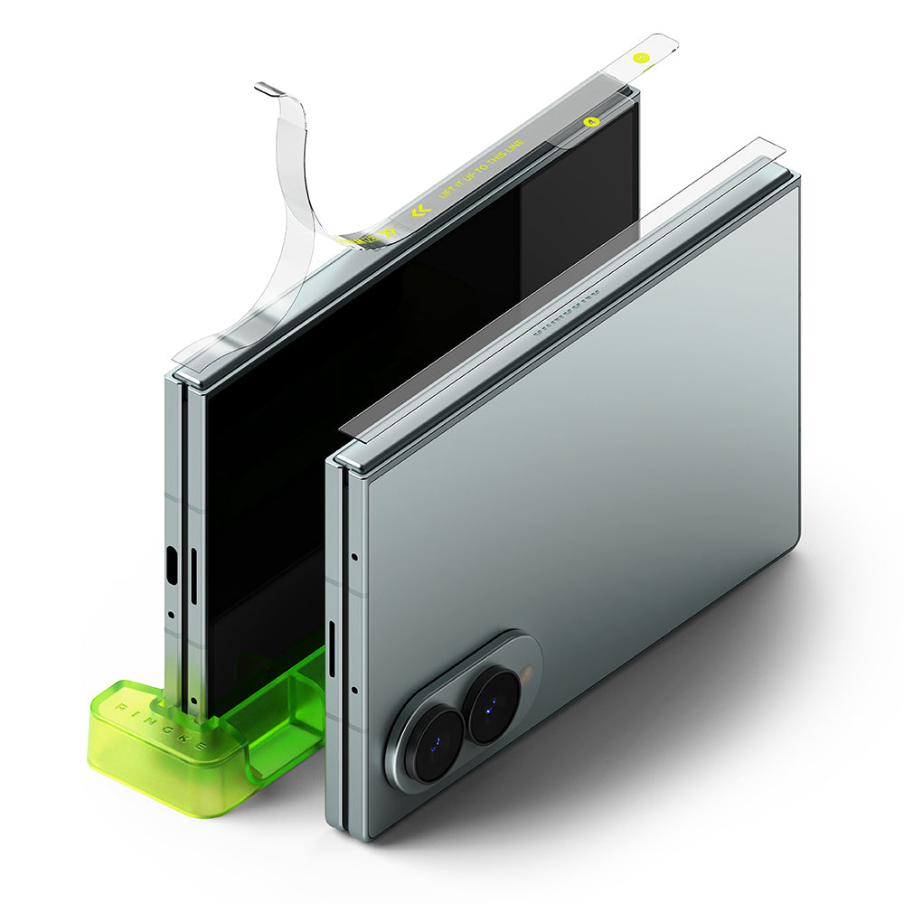 Ringke Dual Easy zsanérvédő fólia Samsung Galaxy Z Fold8 F971-hez, műanyag, 2 darabos készlet
