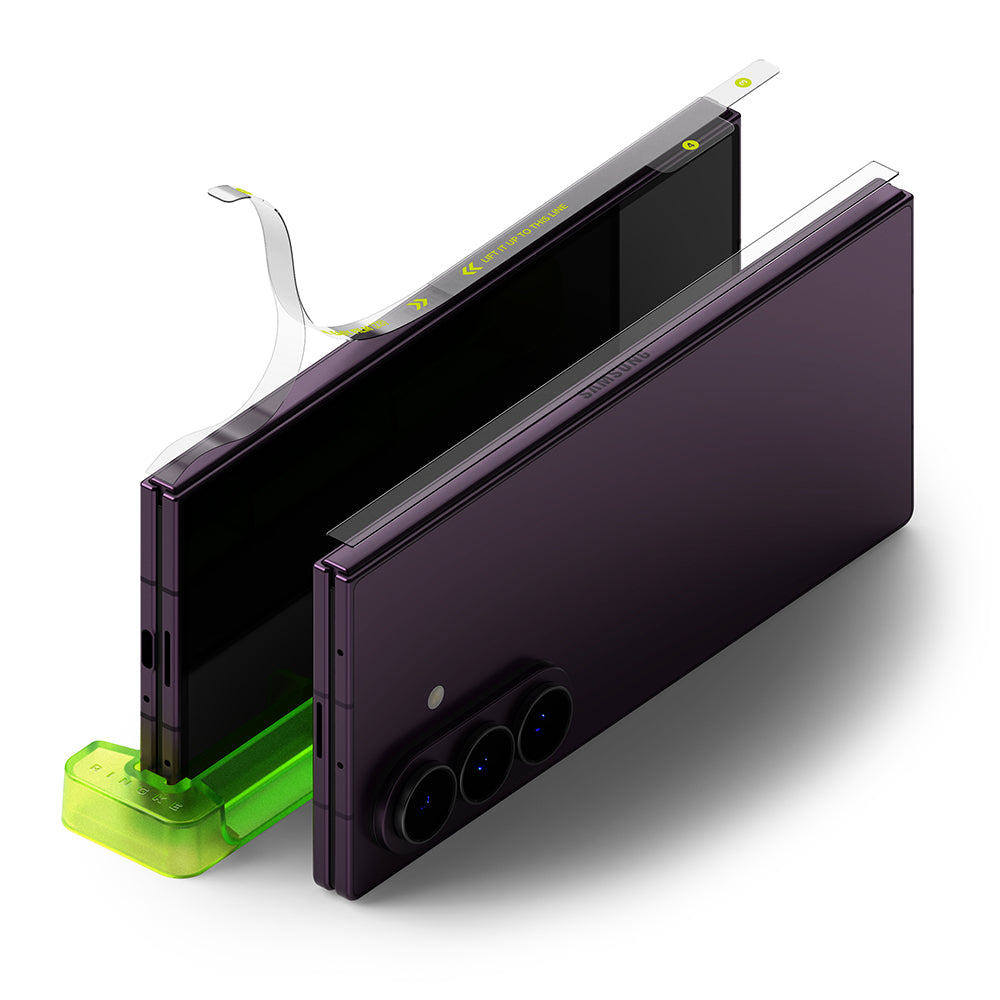 Ringke Dual Easy zsanérvédő fólia Samsung Galaxy Z Fold8 Ultra F976-hez, műanyag, 2 darabos készlet