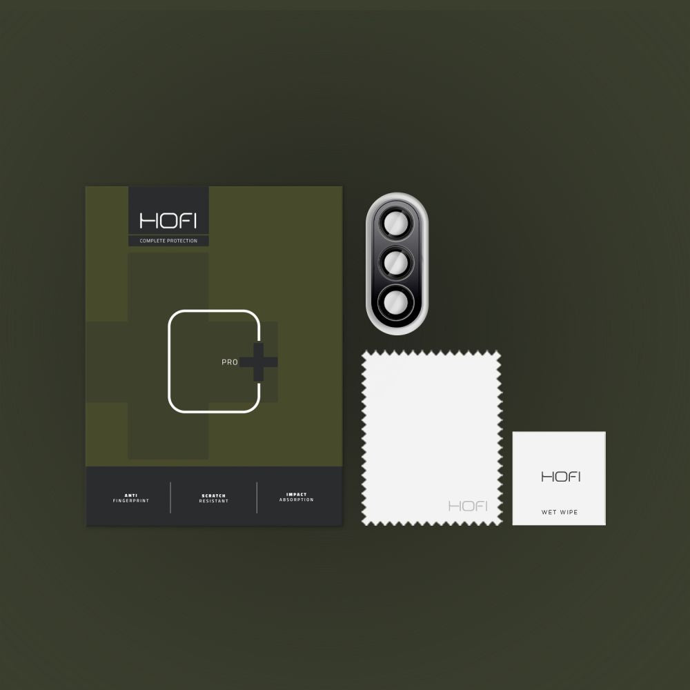 HOFI CamRing PRO+ hátlapi kamera védőfólia Samsung Galaxy S25+ S936-hoz, edzett üveg, fekete