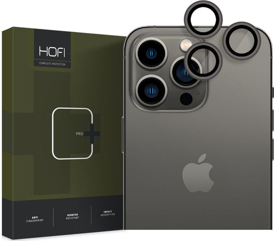 Tech-Protect CamRing PRO+ hátsó kamera védőfólia Apple iPhone 14 Pro Max / 14 Pro készülékhez, Edzett üveg, Fekete