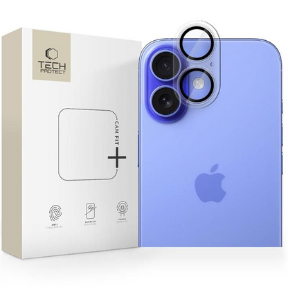 Tech-Protect CamFull Fit+ hátsó kamera védőfólia Apple iPhone 17-hez, Edzett üveg, Matt átlátszó