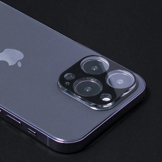 Védőfólia WZK az Apple iPhone 17 hátsó kamerájához, Edzett üveg, 2 darabos készlet, Fekete