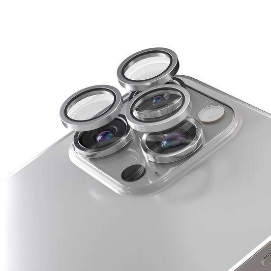 Etteri hátlapi kamera védőfólia Apple iPhone 16 Pro Max / 16 Pro készülékhez, edzett üveg, szürke